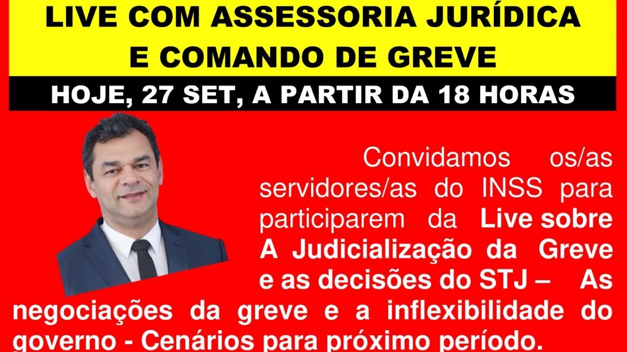 LIVE COM ASSESSORIA JURÍDICA E COMANDO DE GREVE