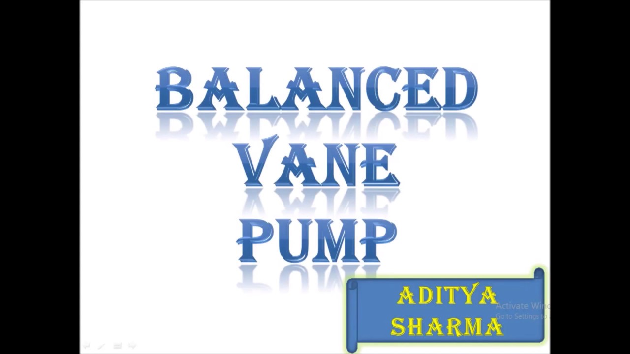 BALANCED VANE PUMP | HOW BALANCED VANEPUMP WORK? #pump @ADITYASHARMAACADEMY