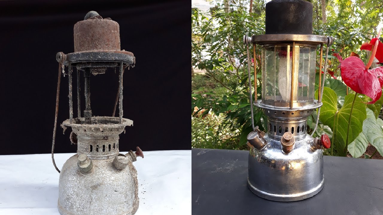 Old Kerosene Pressure Lamp Restoration