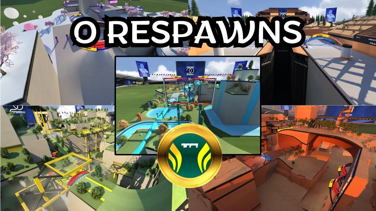 TrackMania Platform Campaign - Maps 1-5 Author runs