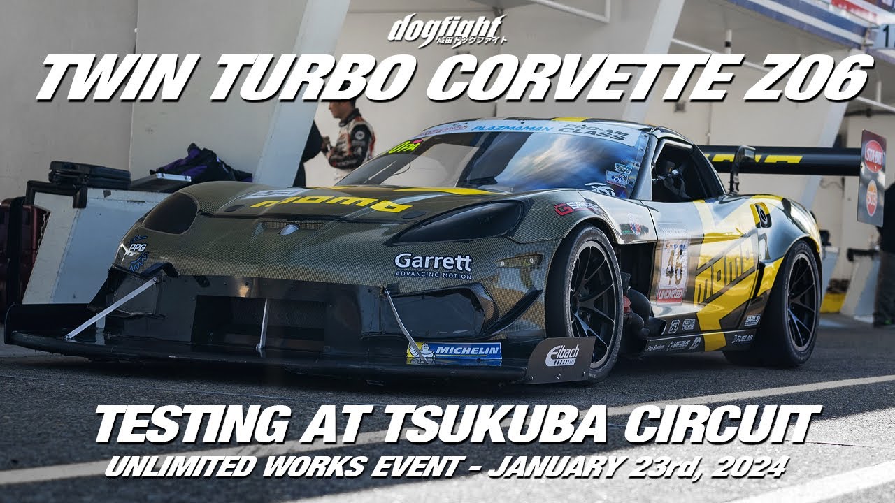 American Muscle in Japan - Twin Turbo Corvette Z06 Challenges Tsukuba Circuit