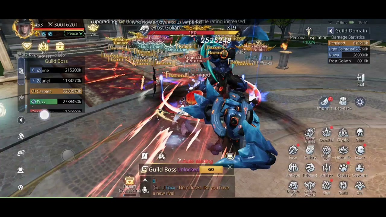 Last Ultima Guild Boss Rank List Bug
