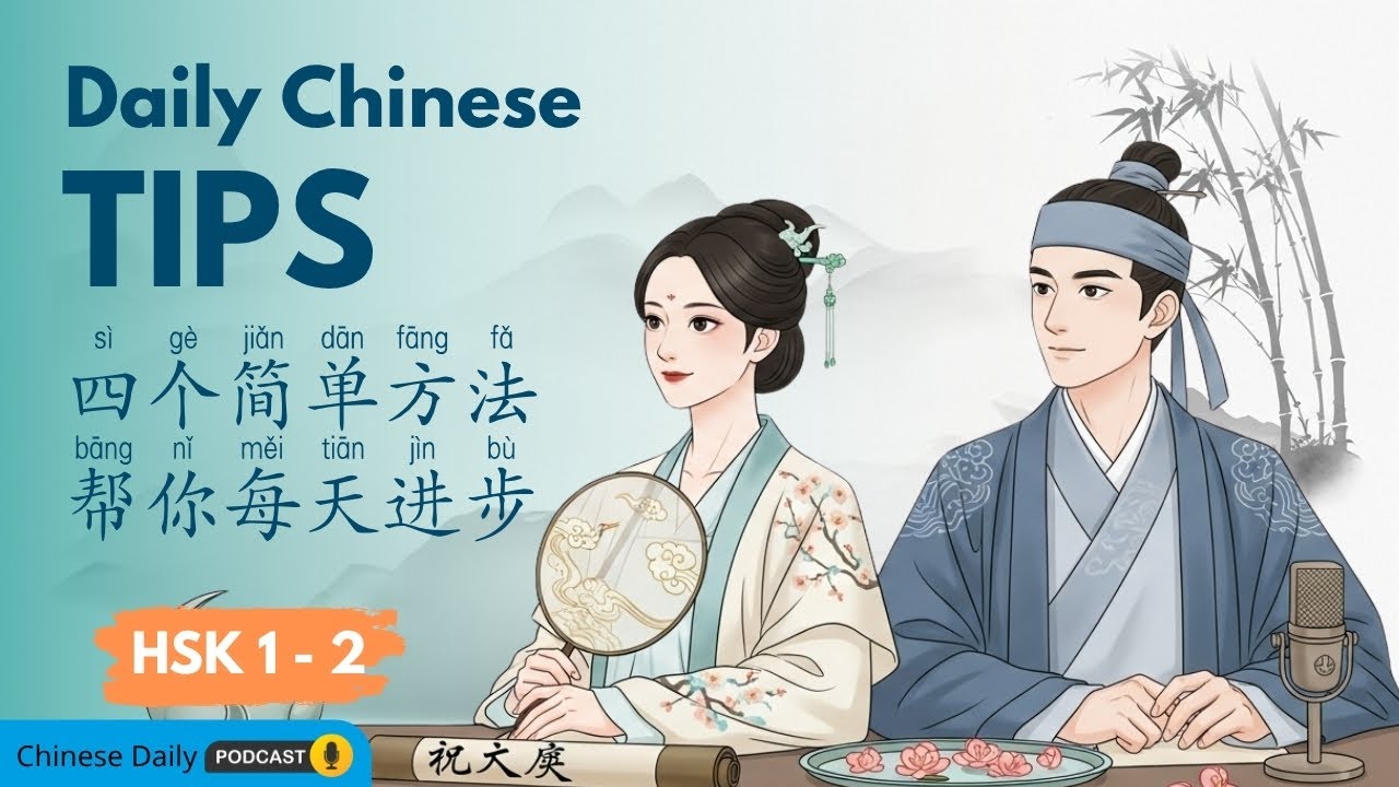HSK 1-2 每日学习法｜从零开始学中文也不难｜Easy Chinese Study Tips for Beginners
