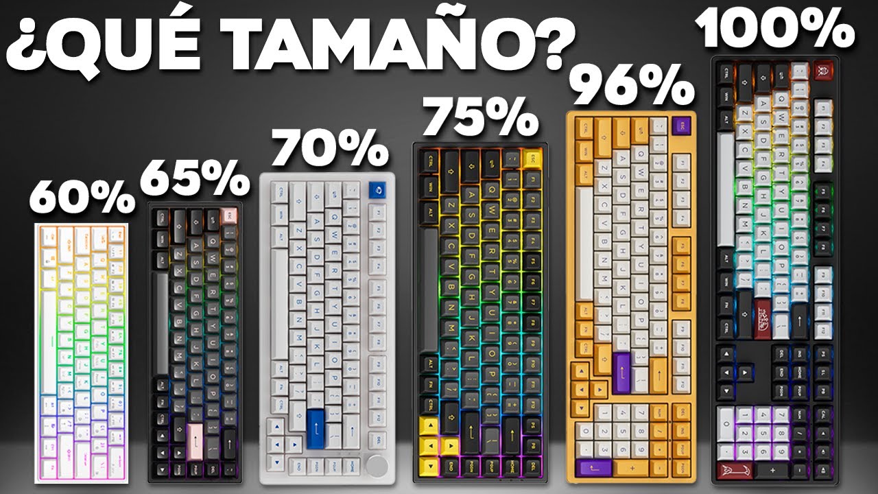 &iquest;Qu&eacute; TAMA&Ntilde;O Elegir Para Tu TECLADO MEC&Aacute;NICO? (100%, TKL, 75%, 65%, 60%)