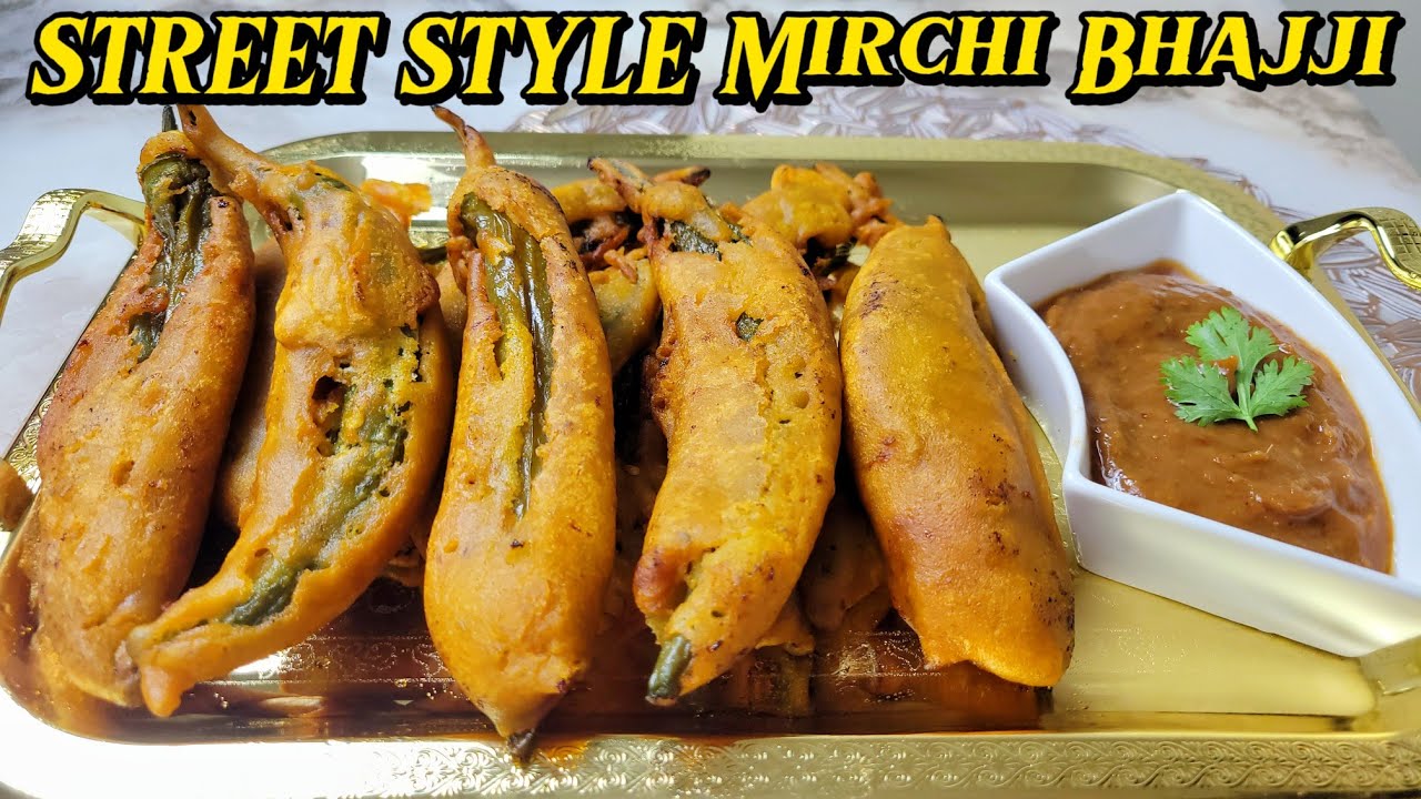 World Famous Hyderabadi Street Style Mirchi Bhajji|Mirchi Pakora Recipe|Mirchi Bhajiya Recipe