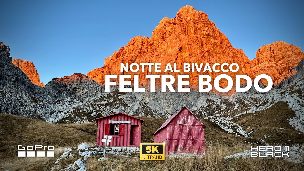 Notte al BIVACCO FELTRE BODO con @alessiobonat dalla Val Canzoi | Dolomiti Feltrine [5K]