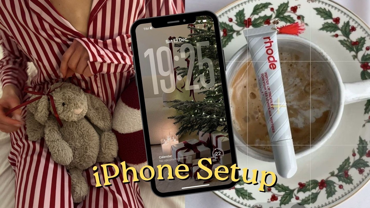 iPhone 16e: Personalização Aesthetic de Natal 🎄✨ | iOS 26