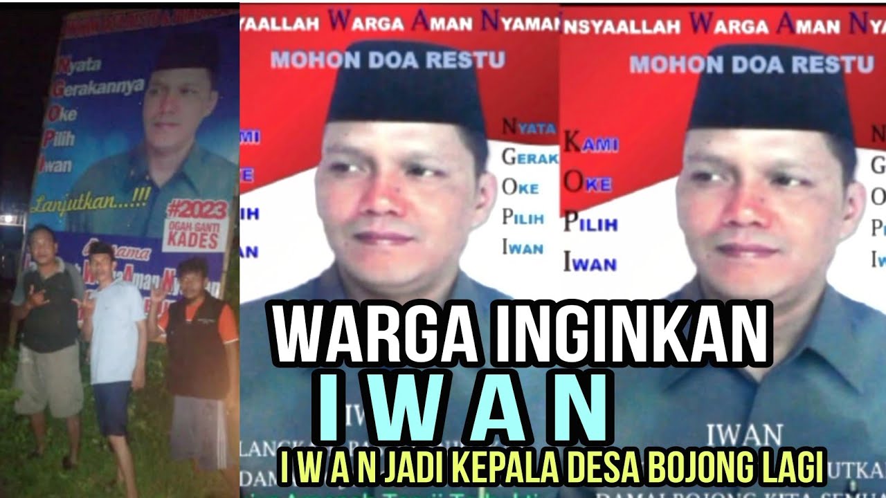 Calon Kades, Warga Bojong, Tenjo, Masih Inginkan Iwan Jadi Kepala Desa