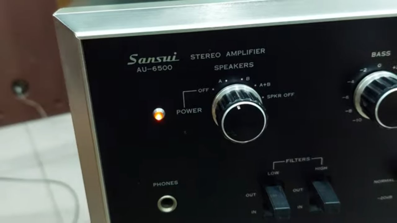 Amply Sansui AU 6500 - 4 sò sắt đánh khỏe, chất âm hay