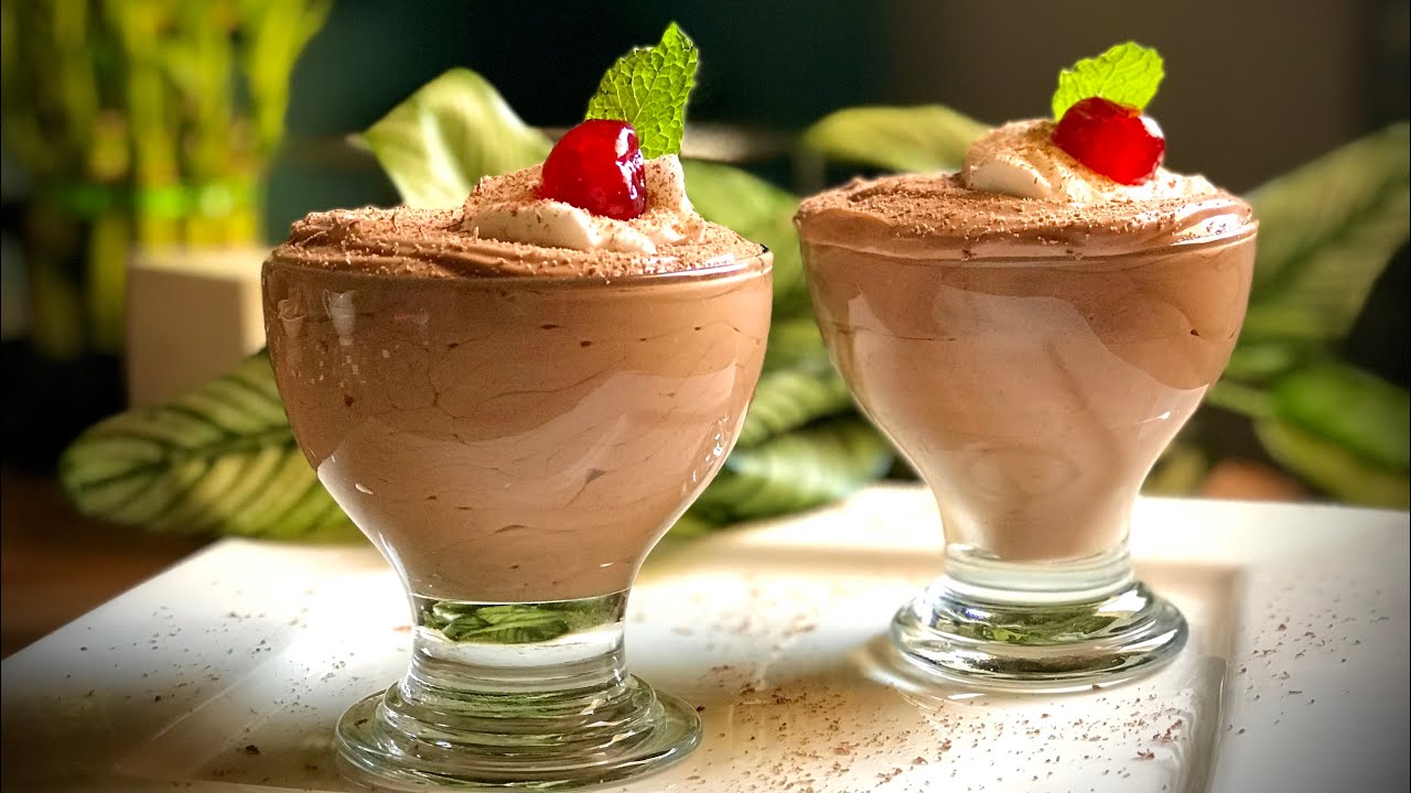 Marshmallow Chocolate Mousse / Three Ingredients Mousse