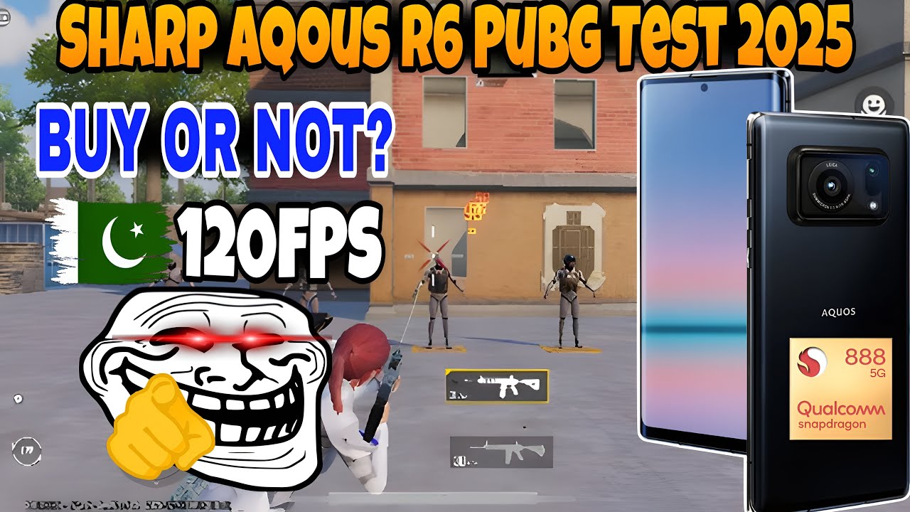 aquos r6 pubg test in Urdu/Hindi 2025🔥 | Sharp Aquos r6 Pubg mobile/ bgmi test | graphics | price.