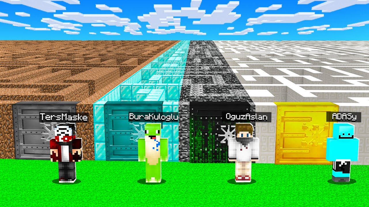 MİNECRAFT'ta NOOB VS PRO LABİRENT - Minecraft