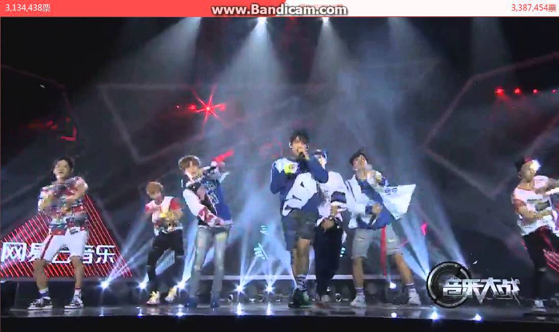 150811 GOT7 - 하지하지마(Stop stop it) on Netease Cloud Music Battle
