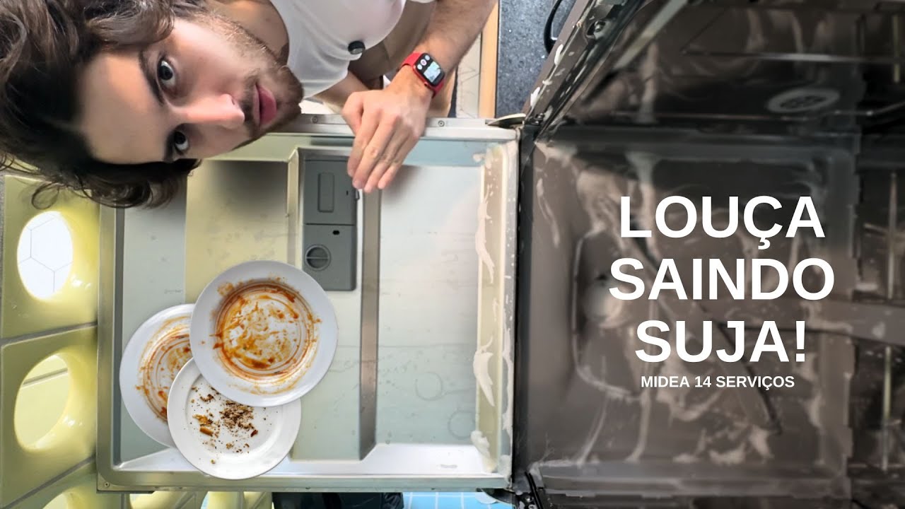 minha louça está saindo SUJA da midea 14 serviços!
