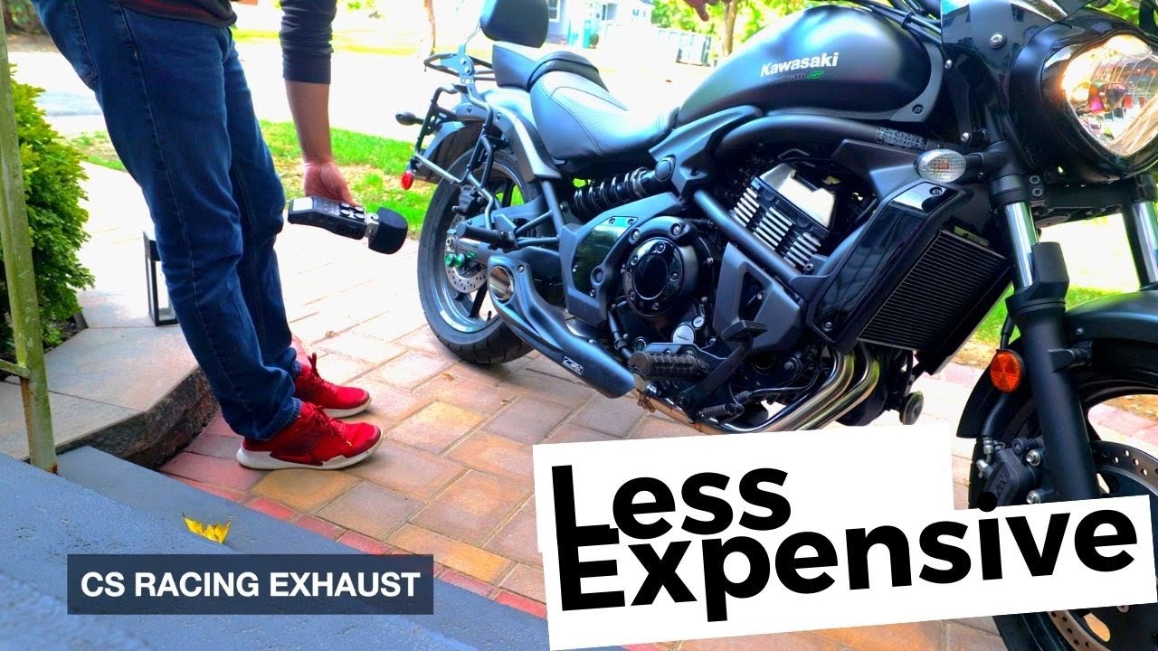 На Kawasaki Vulcan S установлена ​​новая выхлопная система | CS Racing устанавливает выхлопную си...