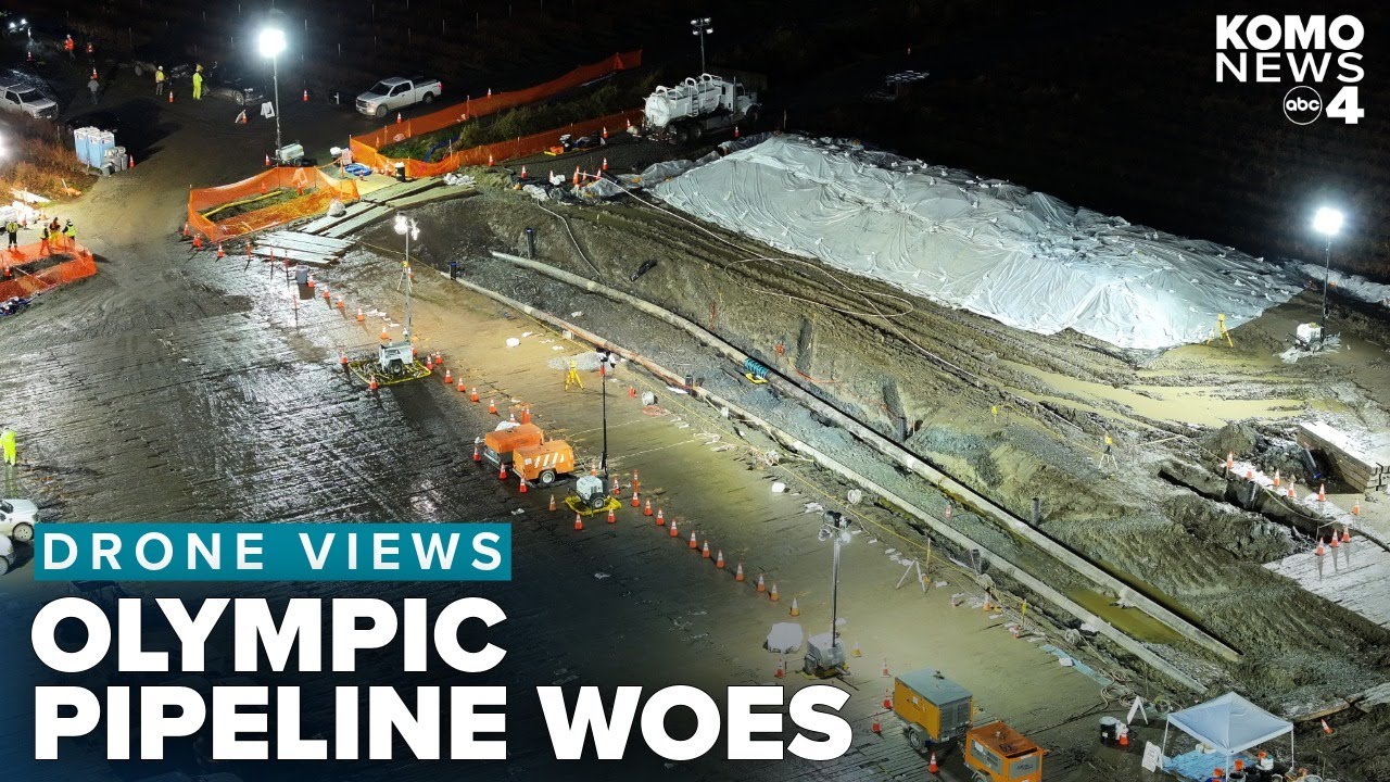 DRONE FOOTAGE: Crews find Olympic Pipeline's source of leak after more than a week