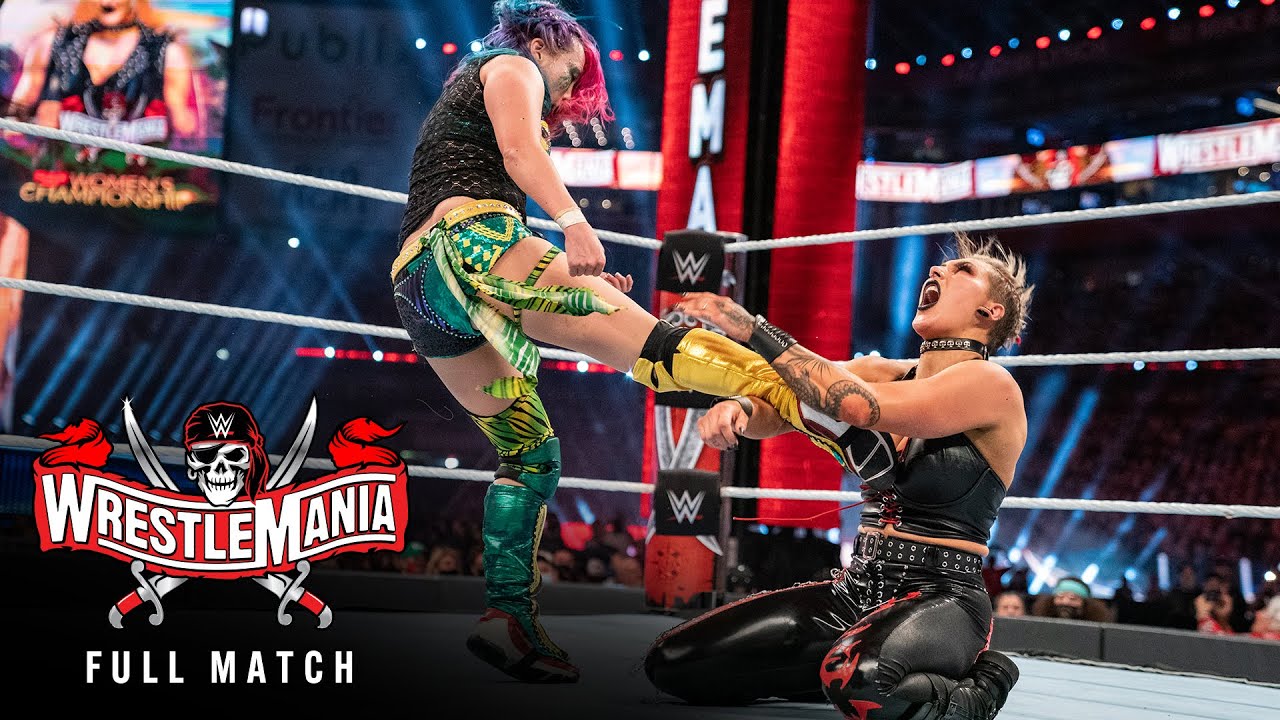 ПОЛНЫЙ МАТЧ — Аска против Рии Рипли — женский матч за титул чемпиона Raw: WrestleMania 37, вечер 2