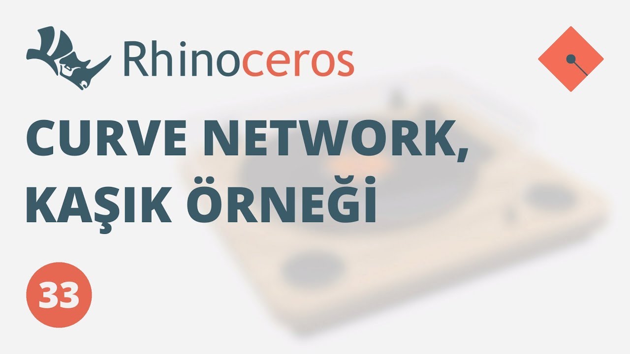 Yakın Kampüs - Rhinoceros Ders 33 - Curve Network, Kaşık Örneği