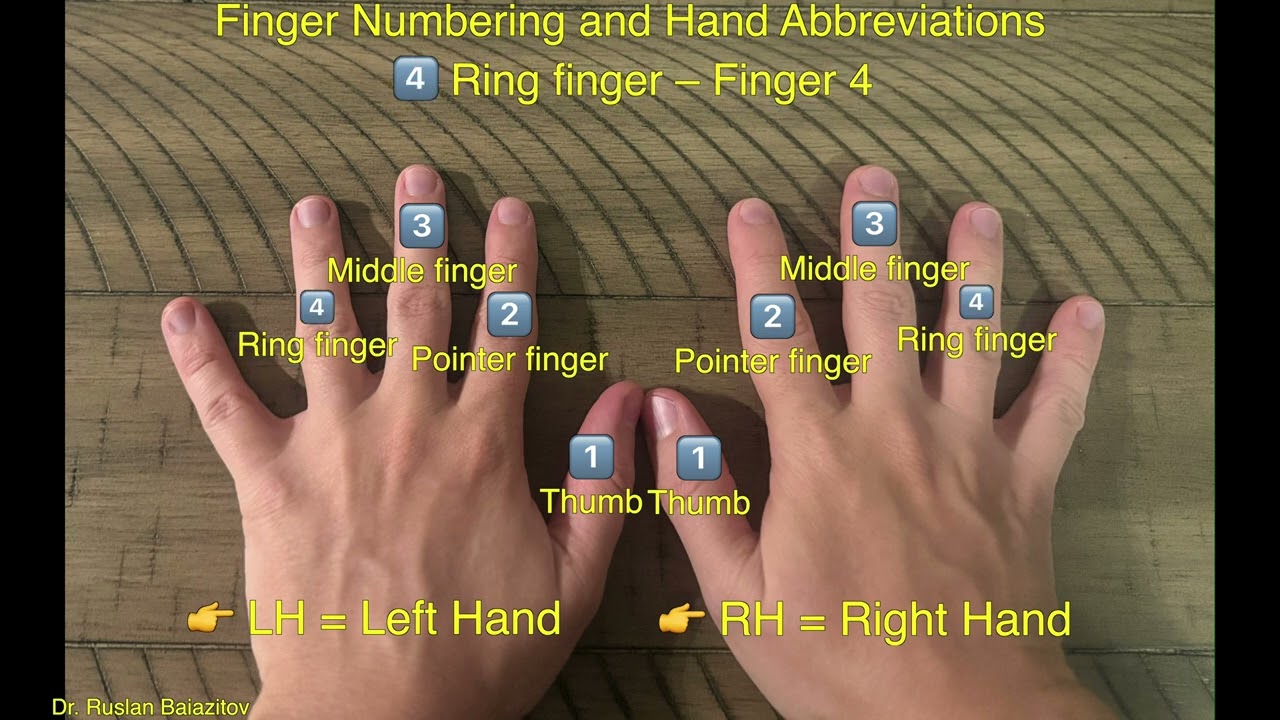 🎹 Learn Piano Hand Abbreviations & Finger Numbers &ndash; Step by Step! 🎶 Music Lessons with Dr. Ruslan.