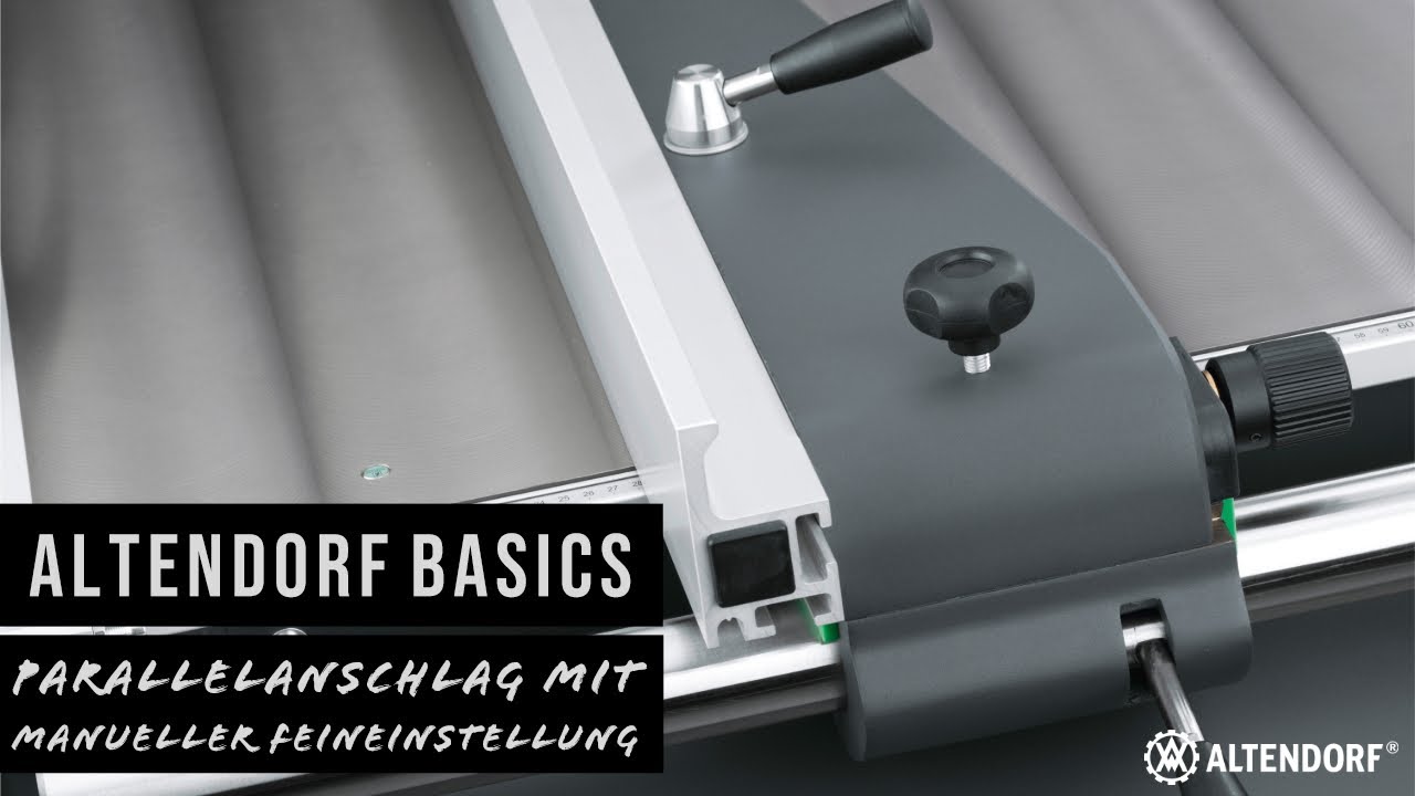 Manueller Parallelanschlag //  Unschlagbar pr&auml;zise