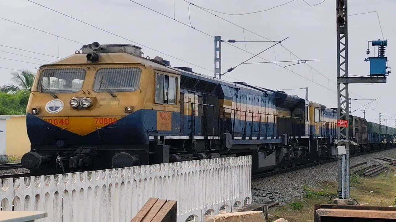 WDG-4D Locomotive in Action 🚆with Honking