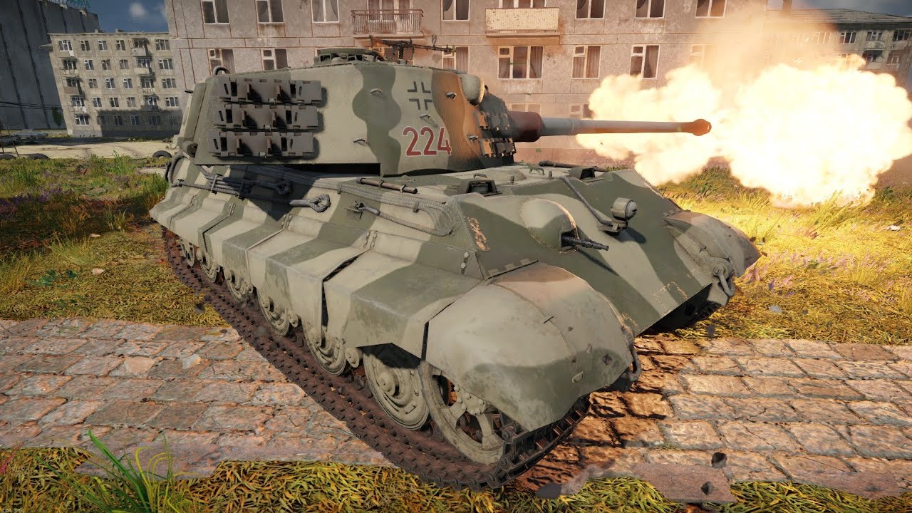 War Thunder Tiger II (10.5 cm Kw.K) Hail to ze King