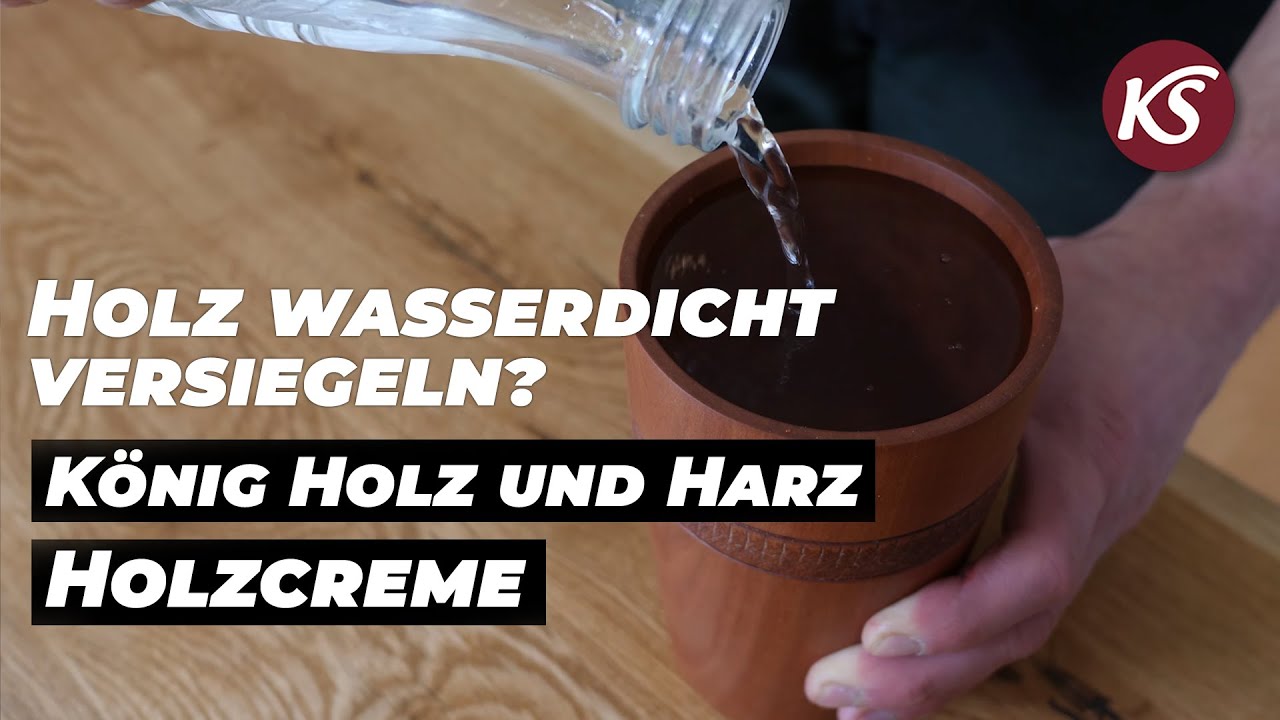 König Holz Harz Holzcreme - Pflegende, natürliche Creme für Holz mit wasserdichter Eigenschaft