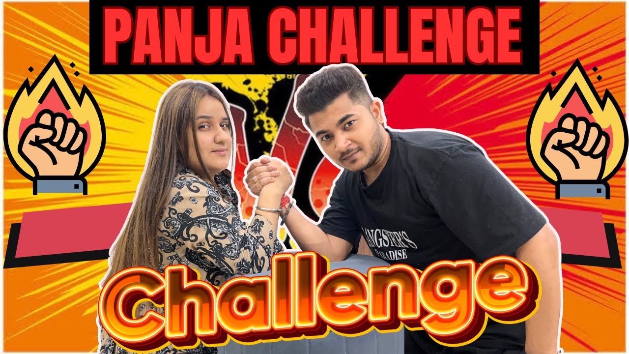 Panja Challenge With Wife | Challenge Video | Dimple Sourabh Vlogs