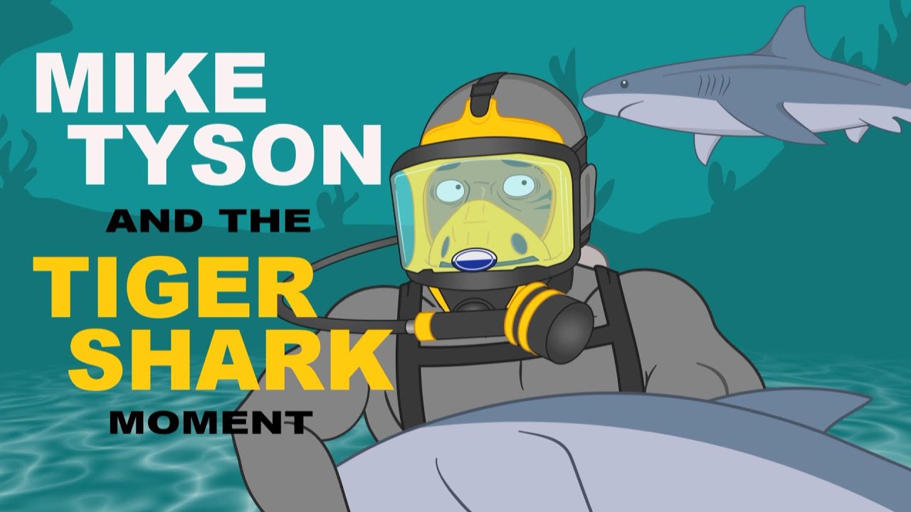 Mike Tyson's Tiger Shark Moment - JRE Toons