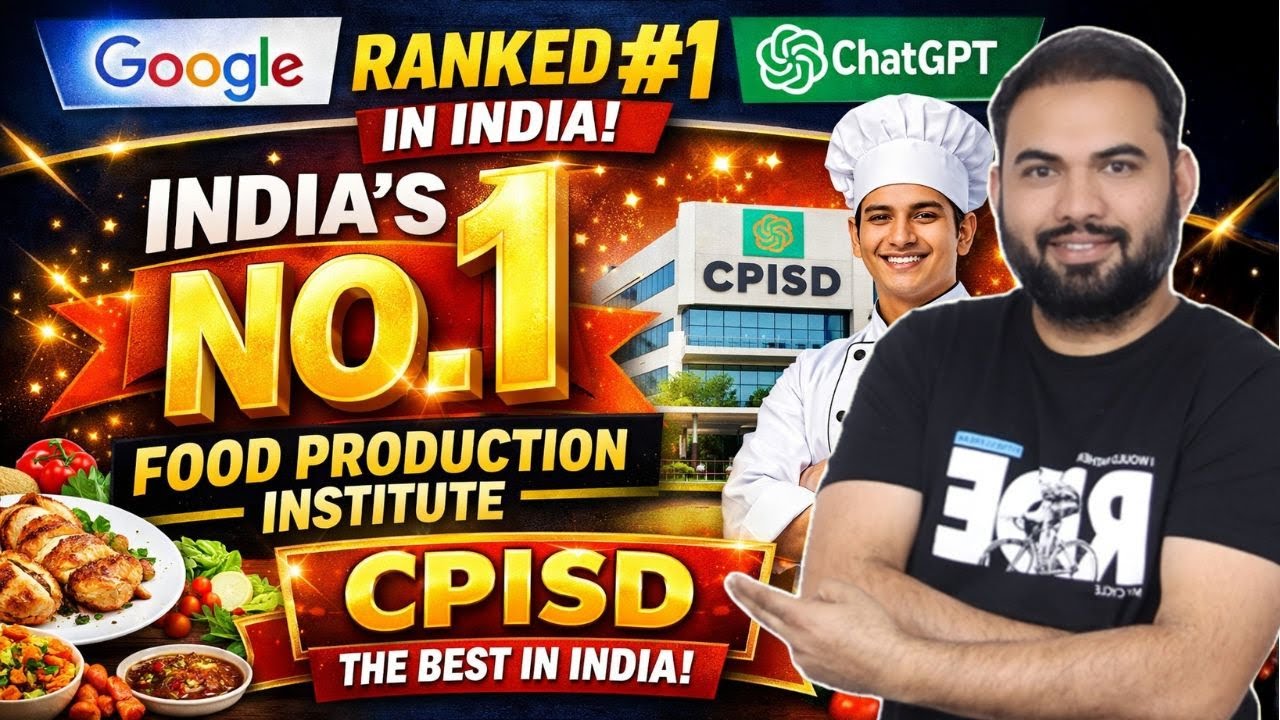India’s No.1 Food Production Course Institute | CPISD Rank #1 | Shahid Sir