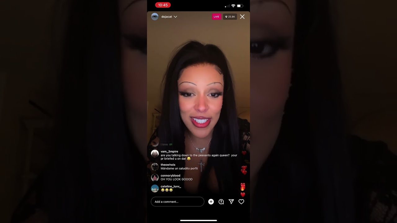 doja cat - instagram live 1/30/23 tells crazy story!!! (MUST WATCH)