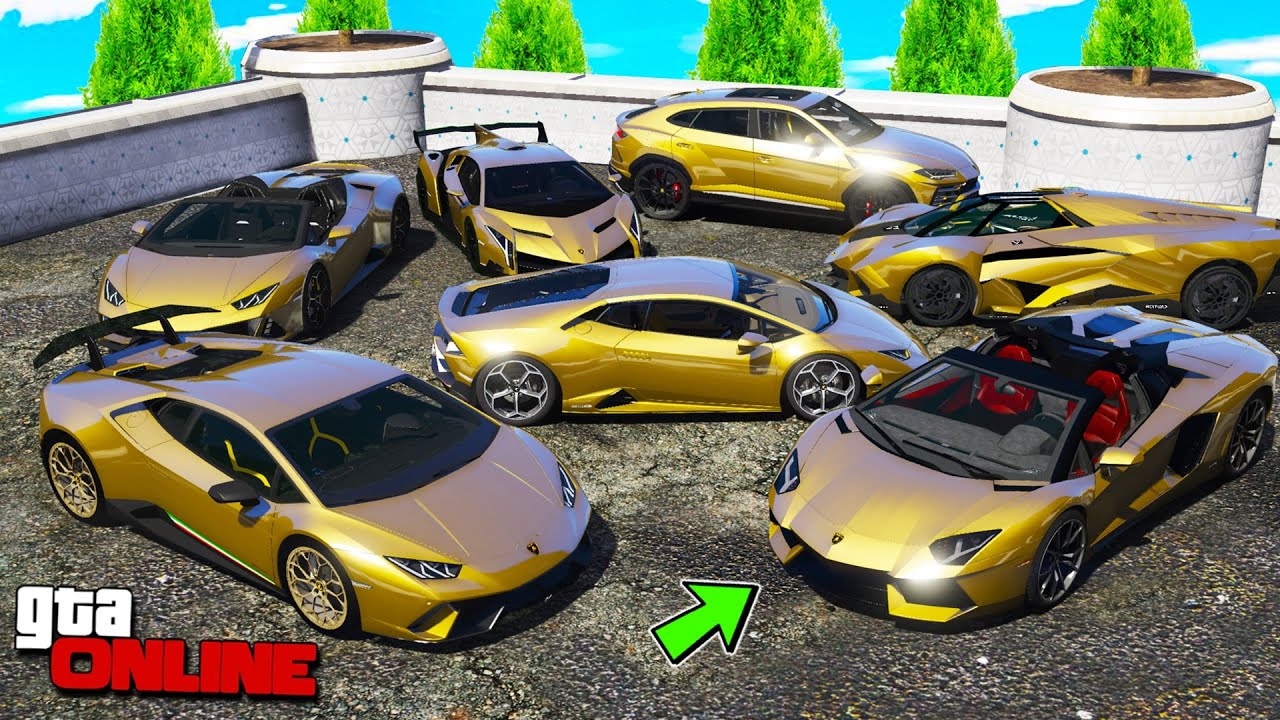 БИТВА АВТОУГОНЩИКОВ В ГТА 5 ОНЛАЙН. НАШЕЛ И УГНАЛ КУЧУ ЗОЛОТЫХ LAMBORGHINI! БИТВА ВОРОВ В GTA 5!
