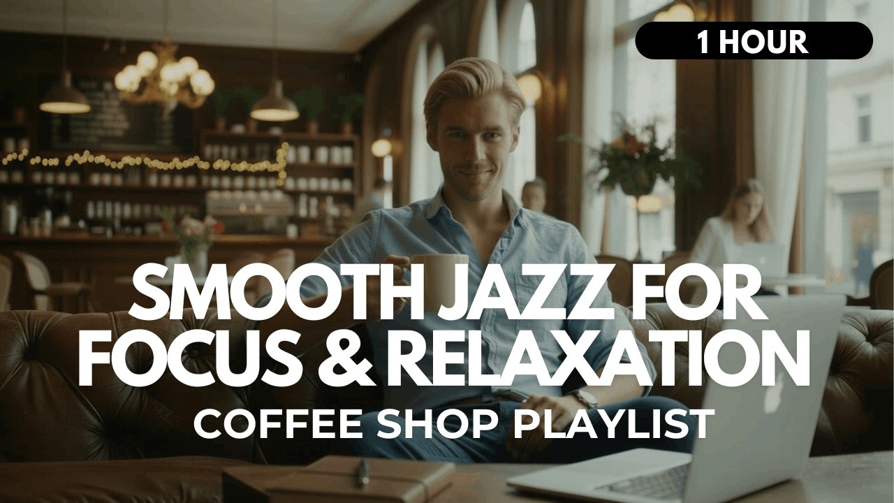 🎷 Peaceful Coffee Shop Playlist: 1 Hour Instrumental Jazz Music for Focus, Relaxation & Ambience