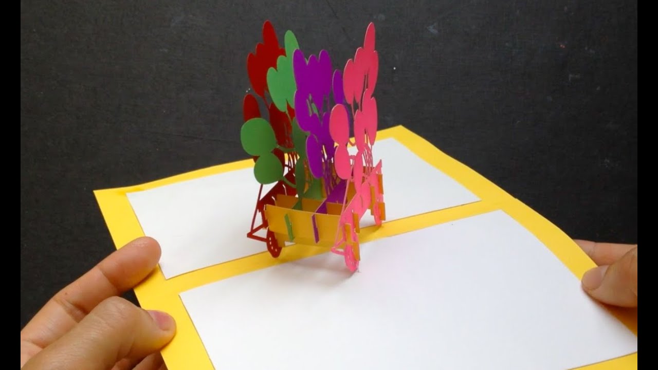 3D Birthday Ballons Pop-Up Card Tutorial