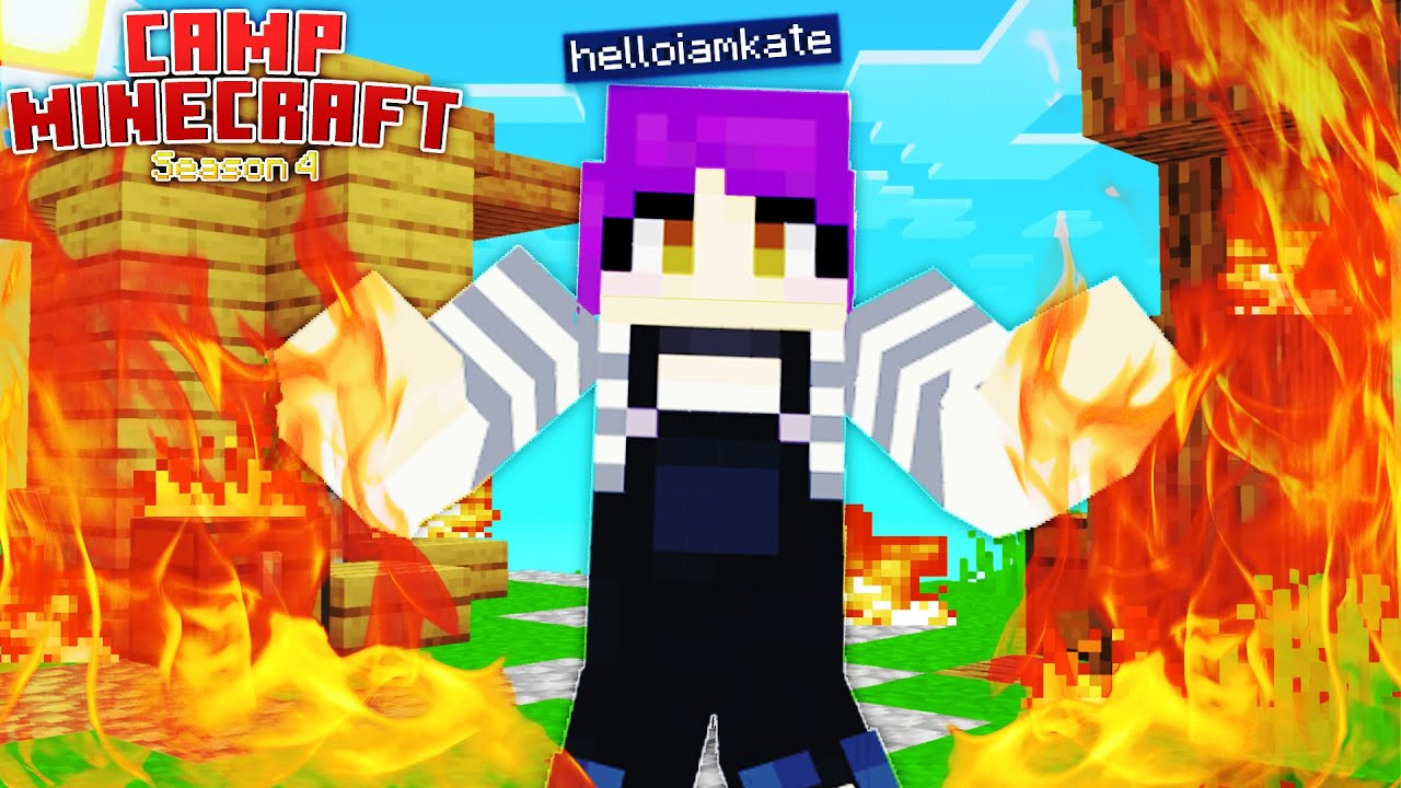 I BURNED DOWN my Pet Store in Camp Minecraft!? [Season 4]