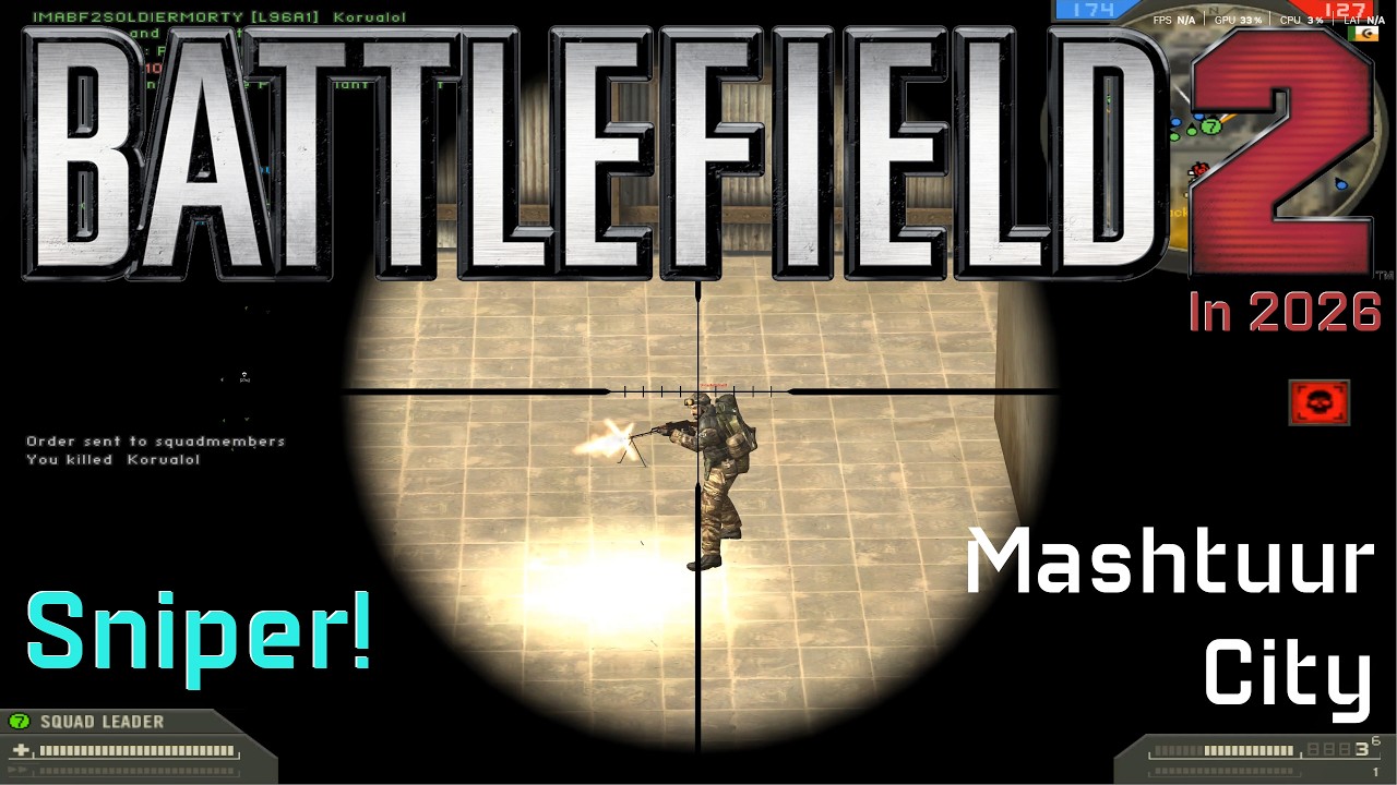 Battlefield 2 in 2026 - Sniping at Mashtuur City #battlefield #nostalgia #sniping