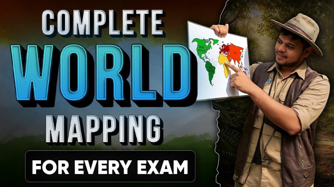 Complete World Mapping for Every Exam of 2026 || NDA World Geography || CDS World Geography.