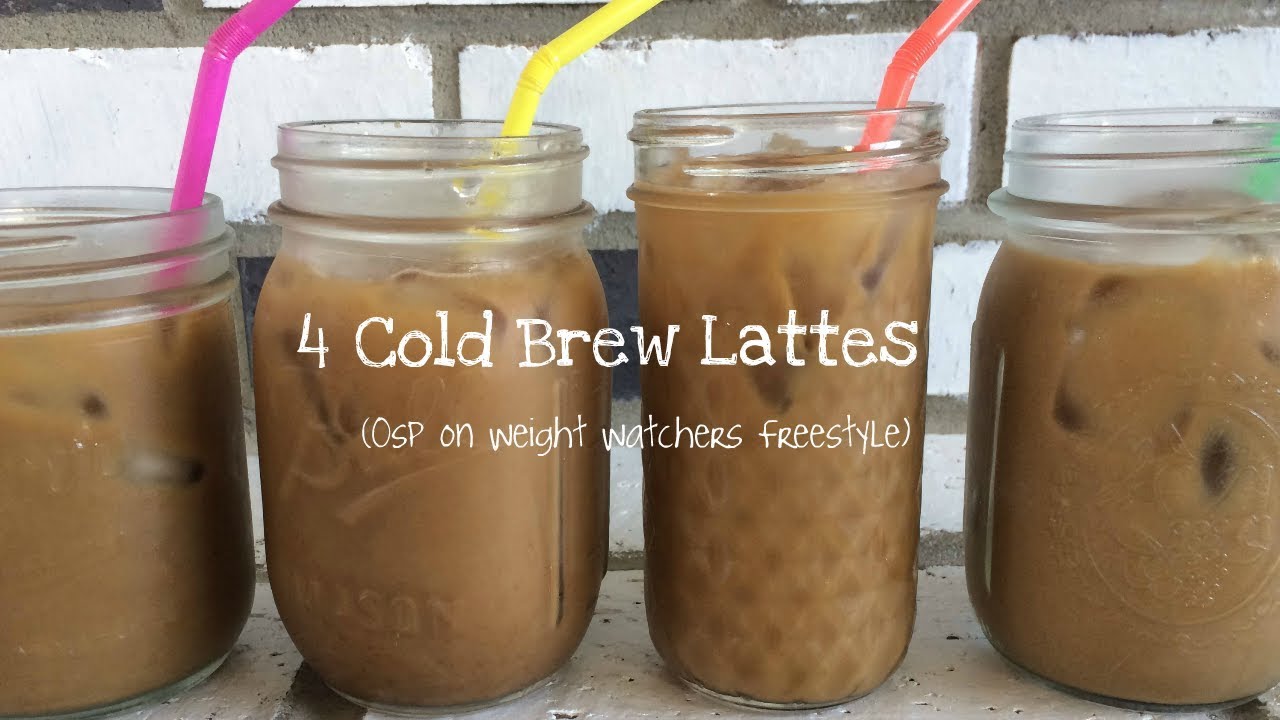 4 Cold Brew Coffee Lattes
