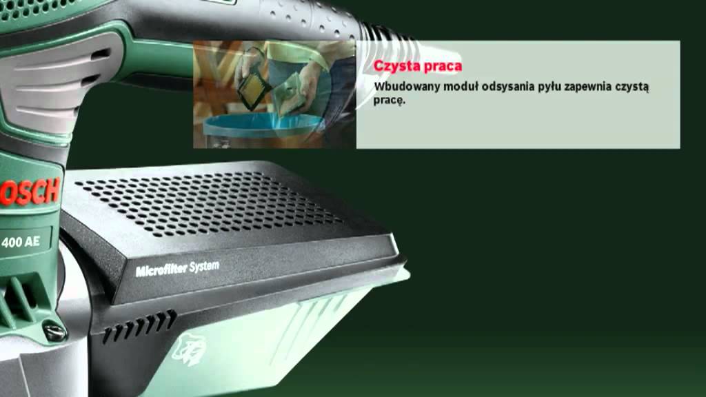 BOSCH PEX 400 AE - Szlifierka mimośrodowa - Elektronarzędzia Bosch linii zielonej