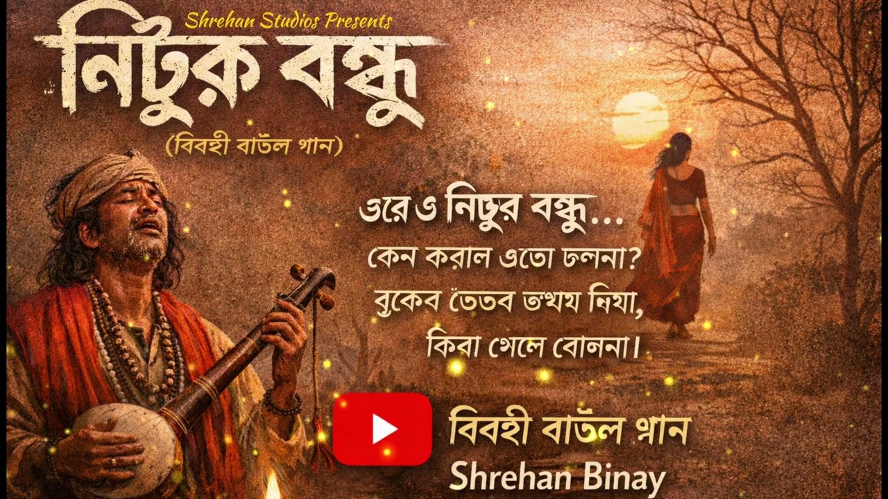 নিঠুর বন্ধু | Nithur Bondhu | বিরহী বাউল গান | Shrehan Binay | Shrehan Studios