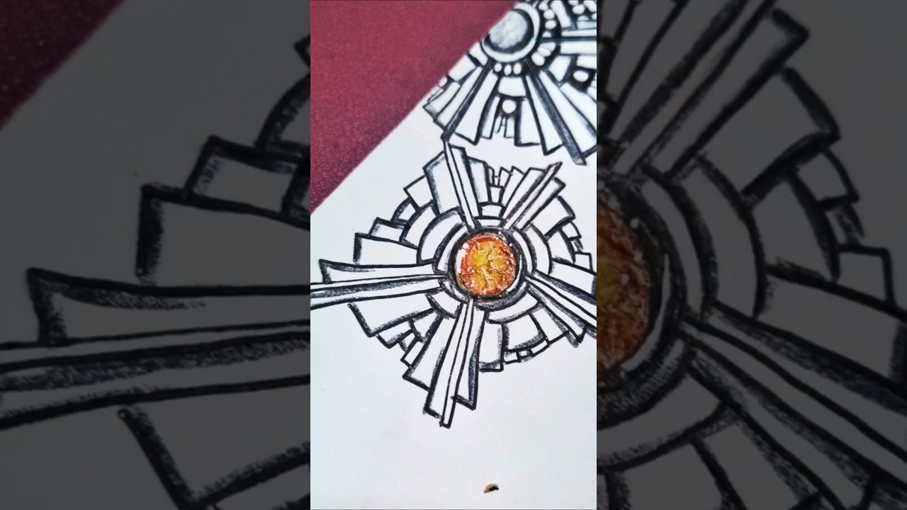 How to draw zentangle pattern Arukas #howto #drawing #shorts  #tutorial #zendoodle #art #stepbystep