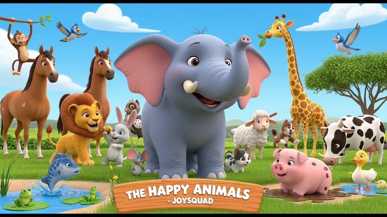 The Happy Animals | Animal Song for Kids | Super Simple Song
