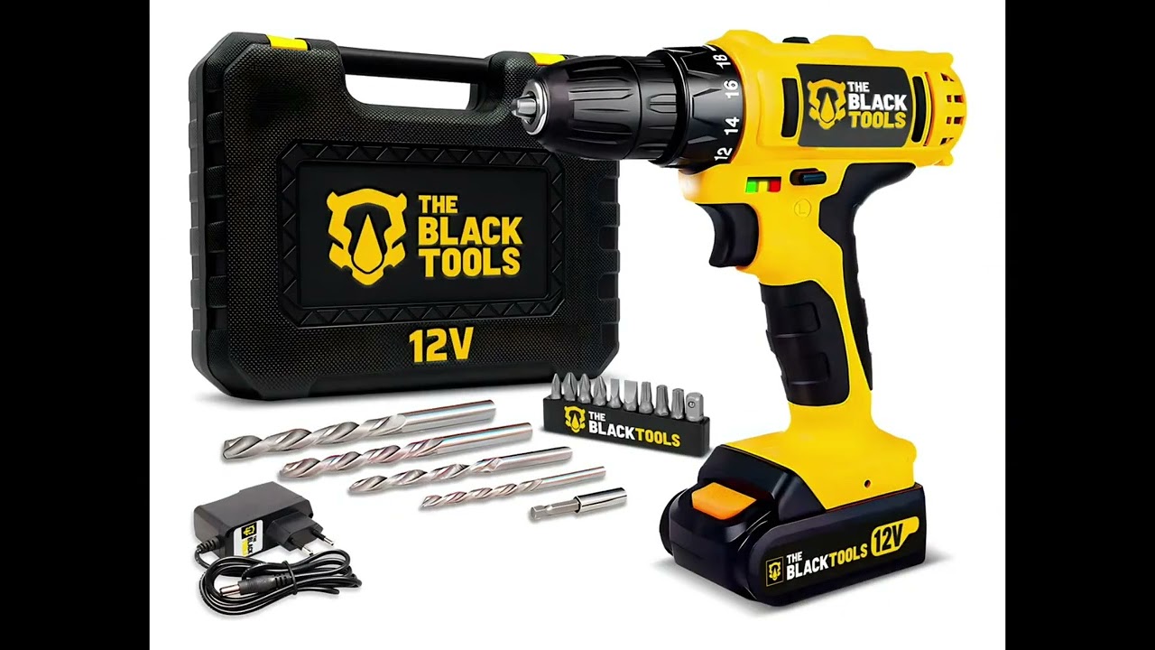 Parafusadeira 12V The Black Tools 🔥 Melhor Custo-Benefício Até R$150?