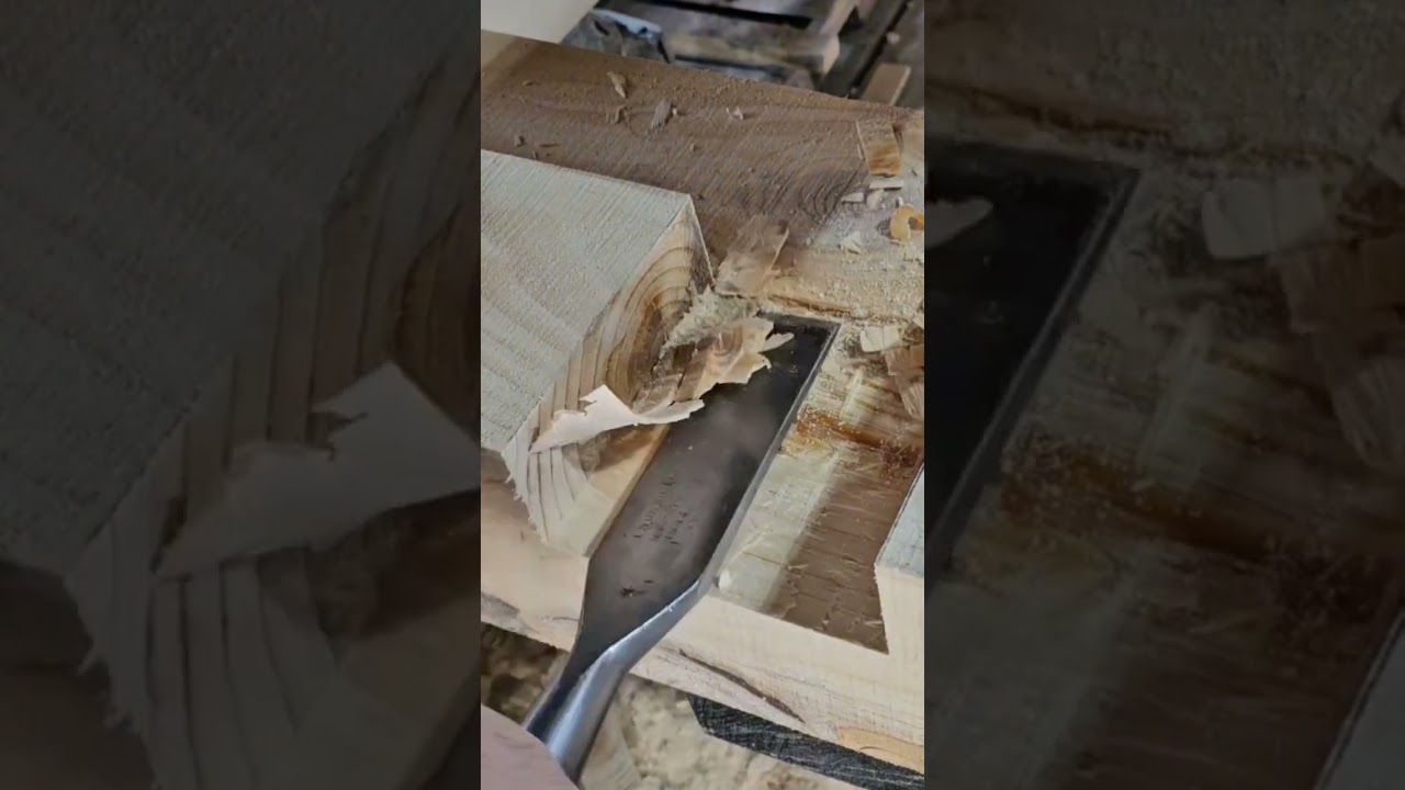 Notch cut timber framing #woodworking #diy #subscribe  #wood #woodworkingnetwork #woodworker
