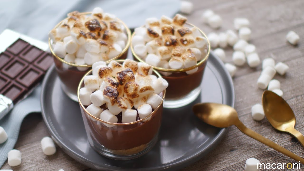 とろける口どけ♪ 濃厚 スモア チョコムース の レシピ 作り方