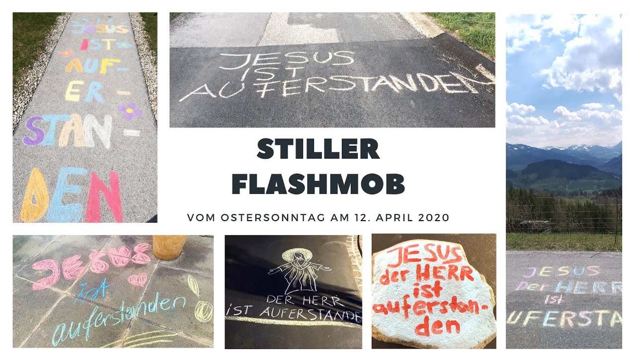 Stiller Flashmob vom Ostersonntag  #OsterFlashmob #stillerflashmob
