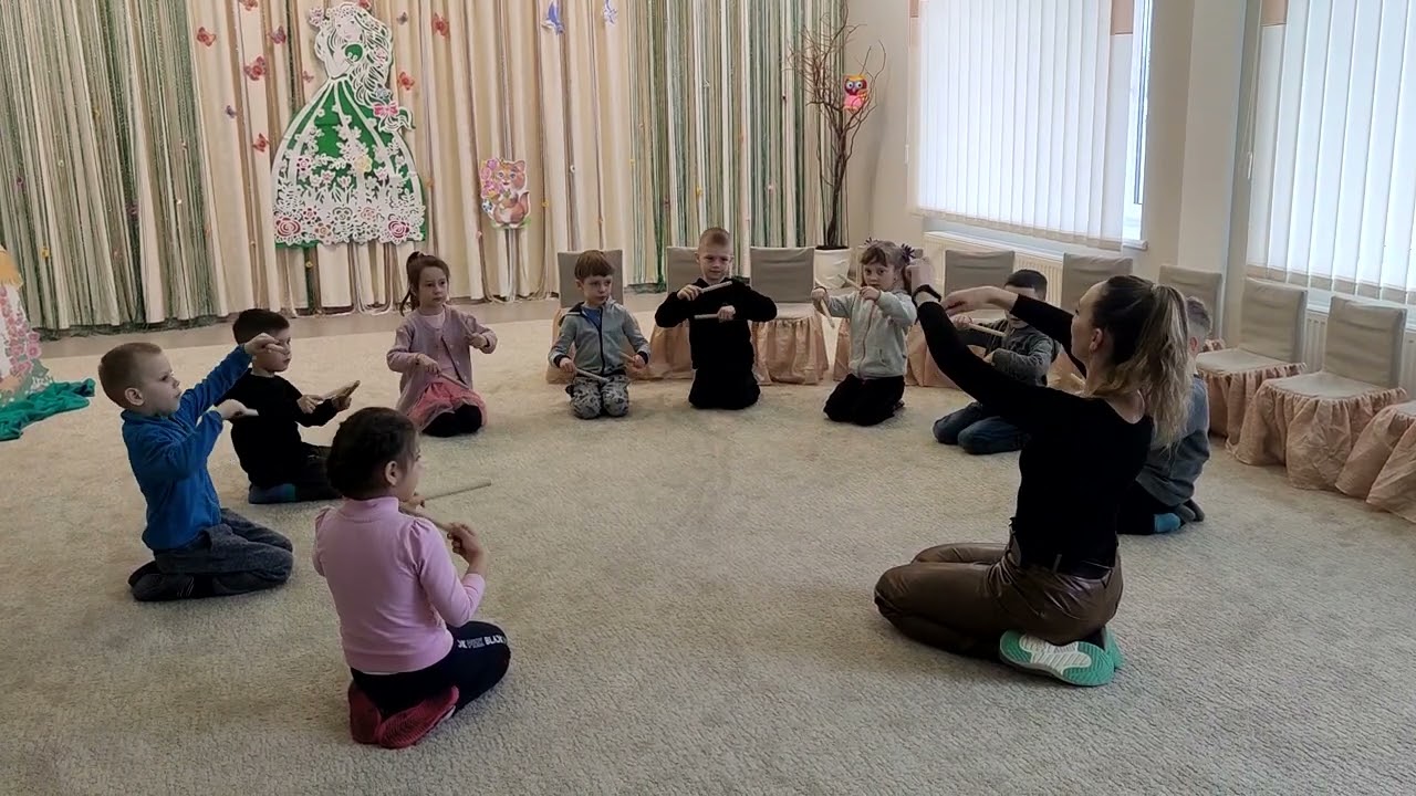Музично - ритмічна гра з клавесами. Веснянка 