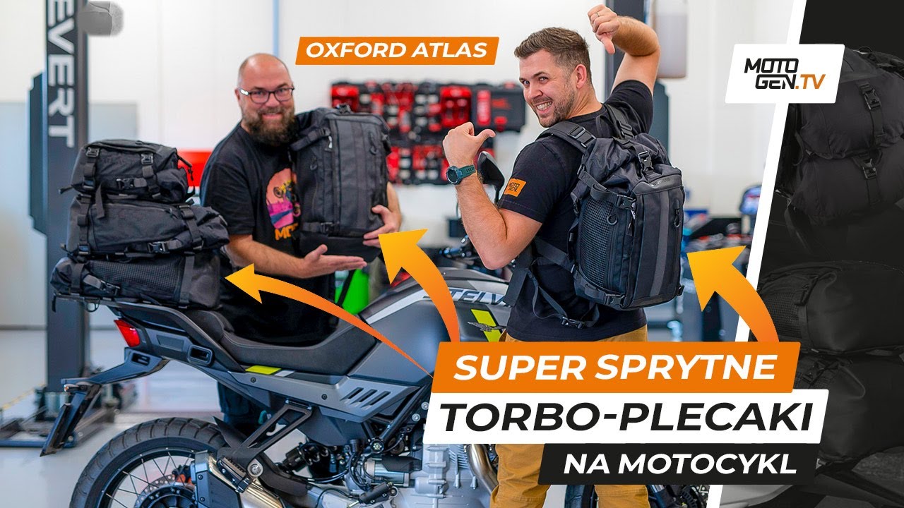 Oxford Atlas, czyli sprytny sposób na przewożenie bagażu motocyklem. (To sakwa czy plecak?!)