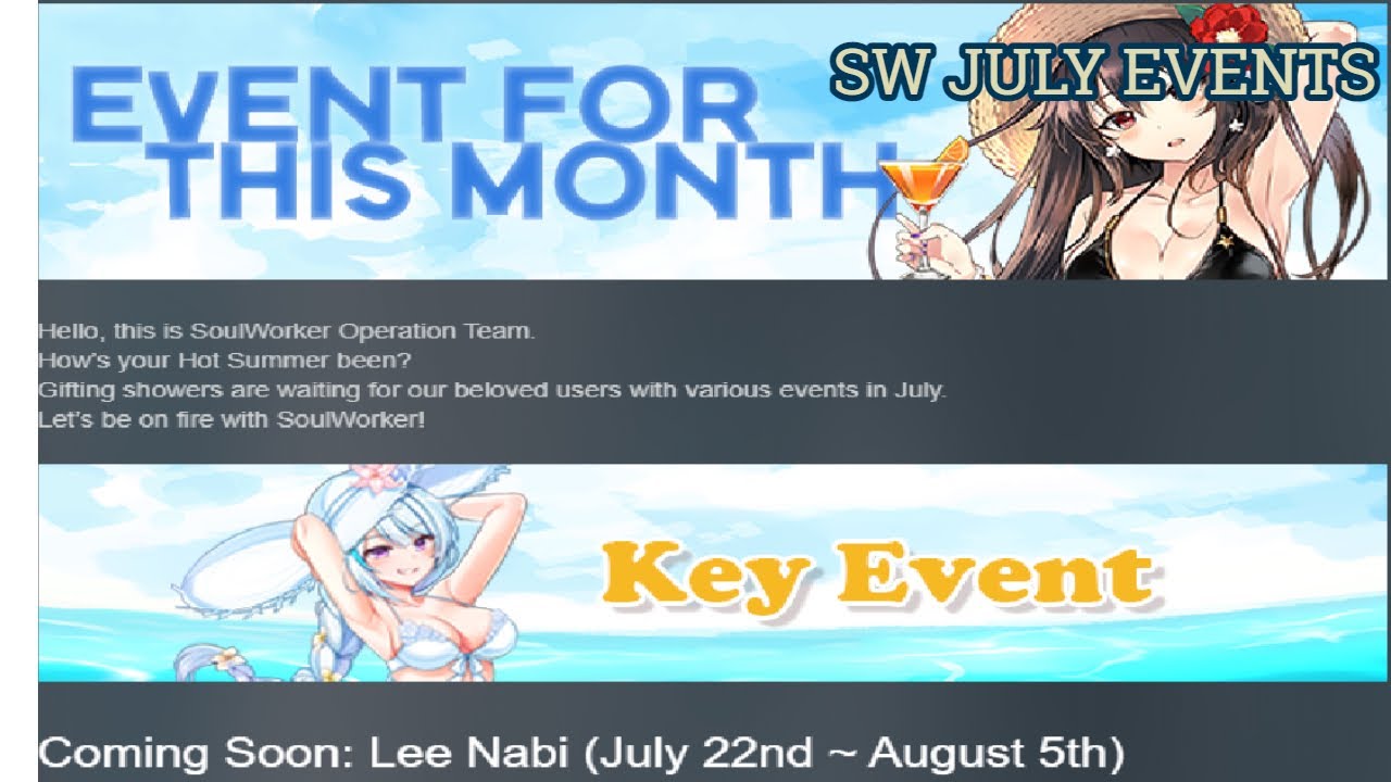 July events global SW