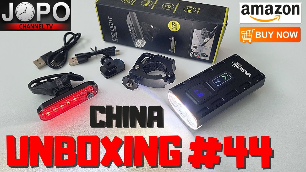 VASTFIRE VA-B01 Profi LED Bike Lights Set 1200 Lumens 3 Beams 5600 mAh│China Unboxing│Subtitles